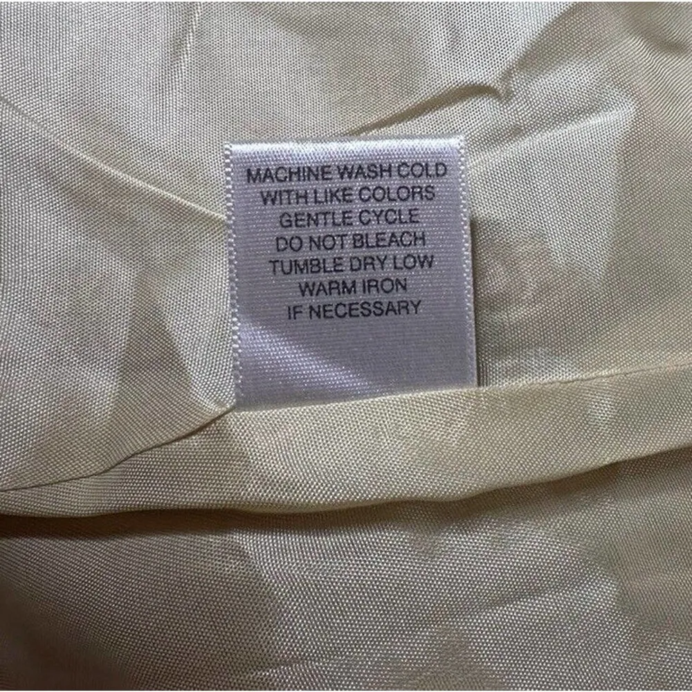 Womens Christopher & Banks Tan Herringbone Zip Front Lined Jacket w/Specks Sz M - Image 8