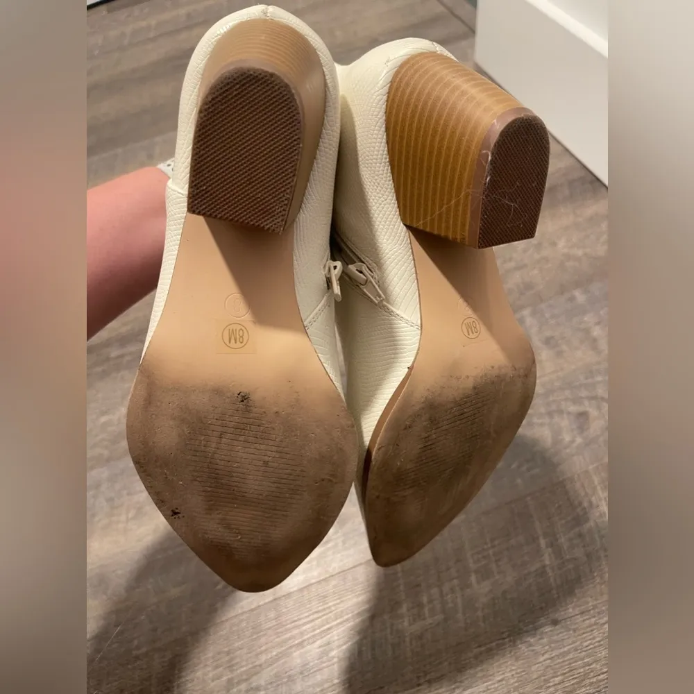 Lulus Lulu’s Spirit Ivory Snake Pointed Toe Ankle Booties - Image 9