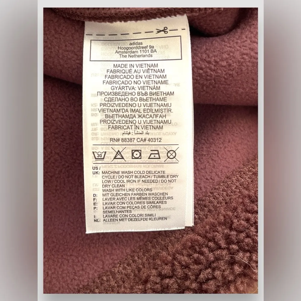 Adidas Women's Originals Premium Essentials Hoodie Dark Brown Pullover Sz Sm NWT - Image 10