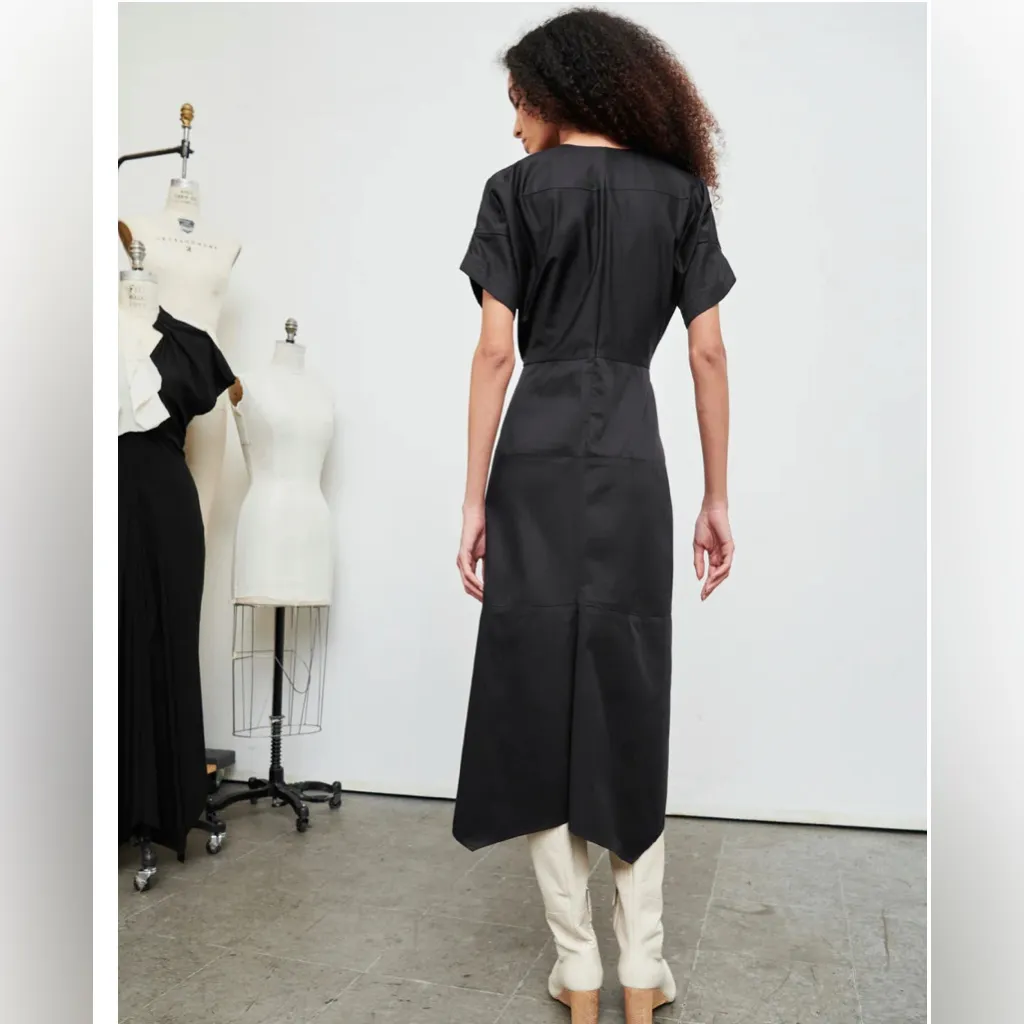 NWT Zero + Maria Cornejo Aissa Joi Cotton Broadcloth Dress red size 12 MSRP $795 - Image 2