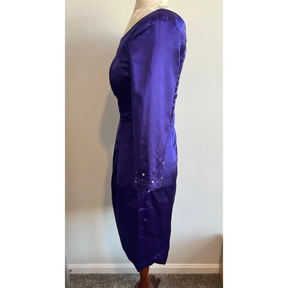JJ’s House NWT Mother of the Bride Elegant Purple Dress Size 4 - Image 3