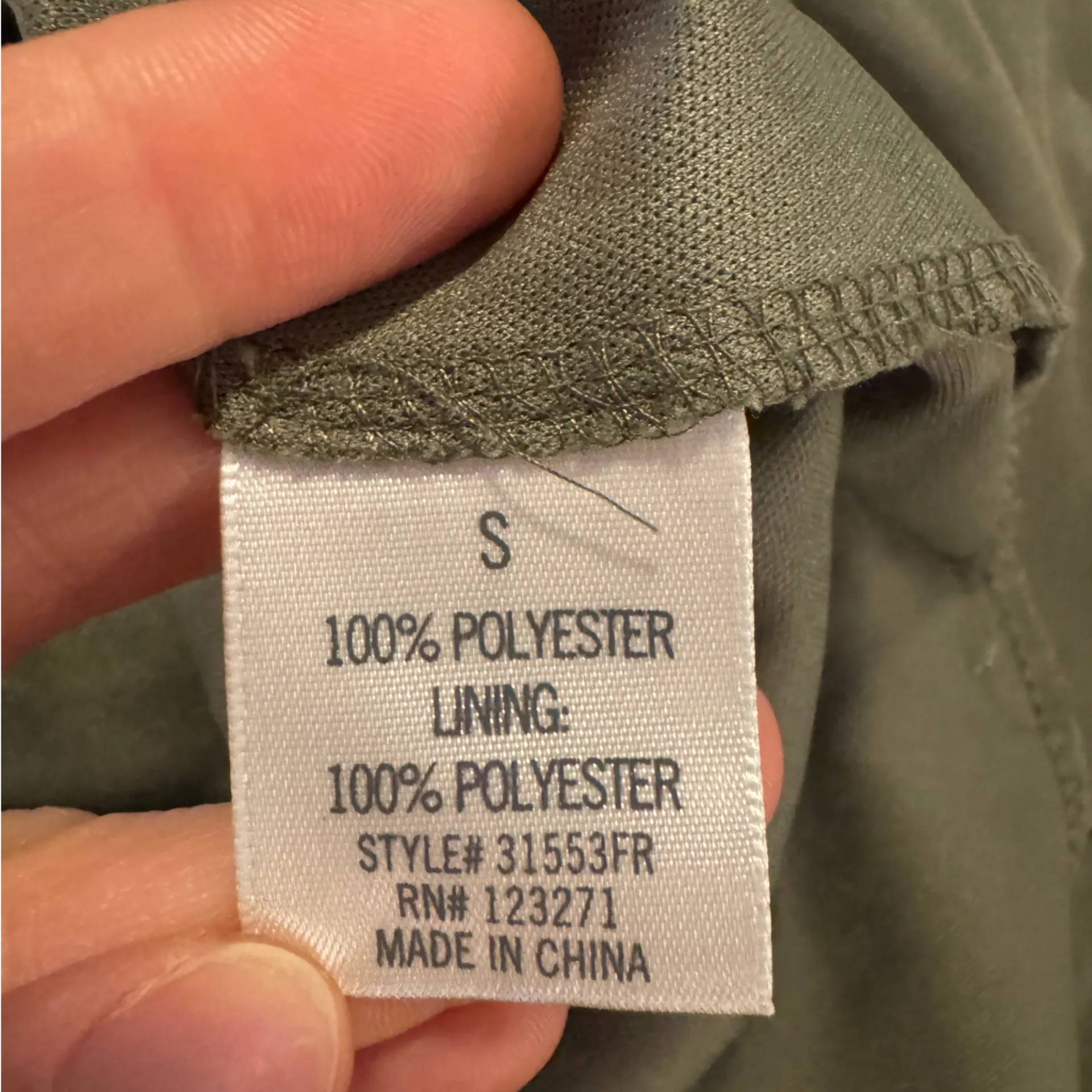 Blue Rain  Olive Green Sleeveless Dress - Image 3