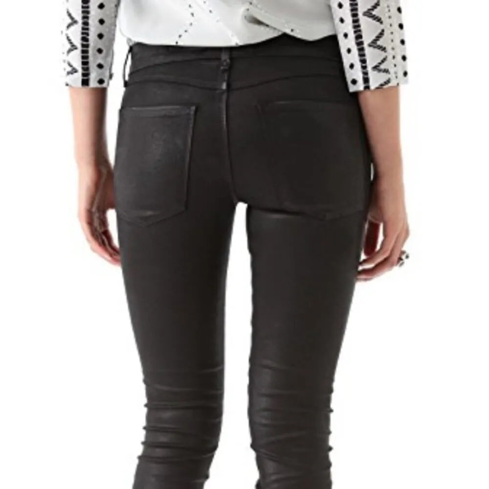 Habitual Jeans 'Eve' Hi Rise Skinny Jean Licorice Signature Coated Denim size 26 - Image 16