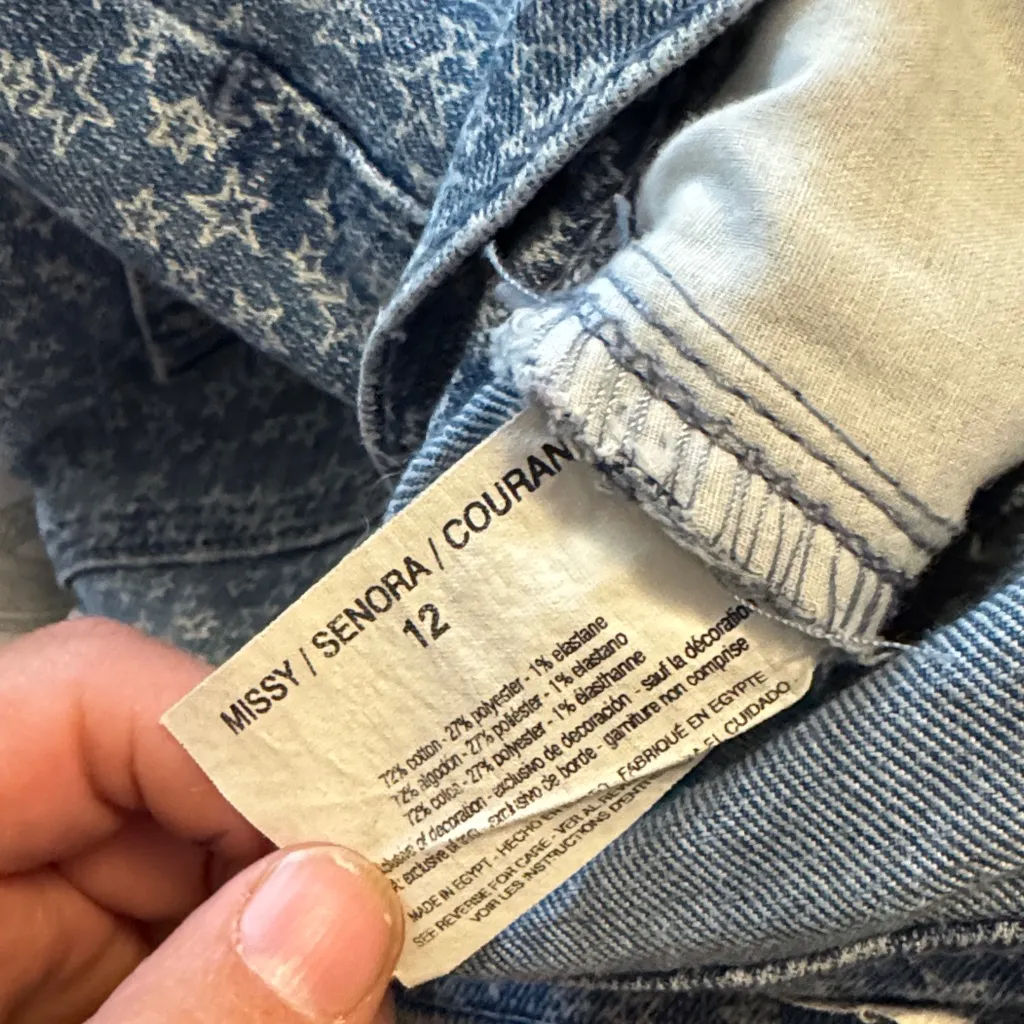 Gloria Vanderbilt Star Print Blue Jeans - Image 7