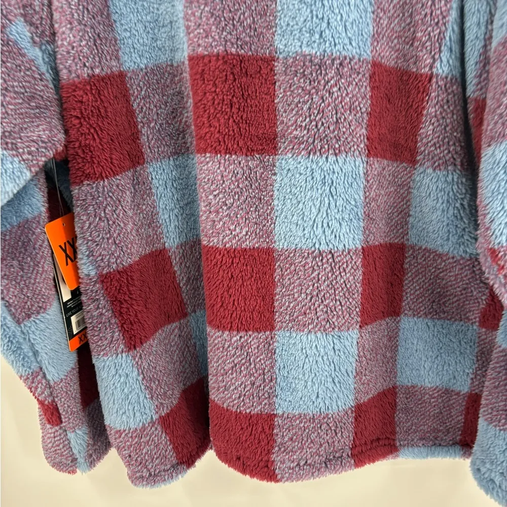 Eddie Bauer Ultra Soft Plush Fleece Quarter 1/4 Zip Sweatshirt Womens size xxl - Image 10