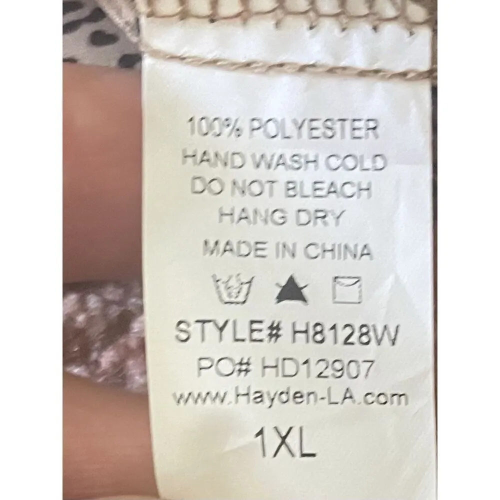 NWT Hayden LA Women’s Animal Print Sleeveless Top Size 1XL - Image 6