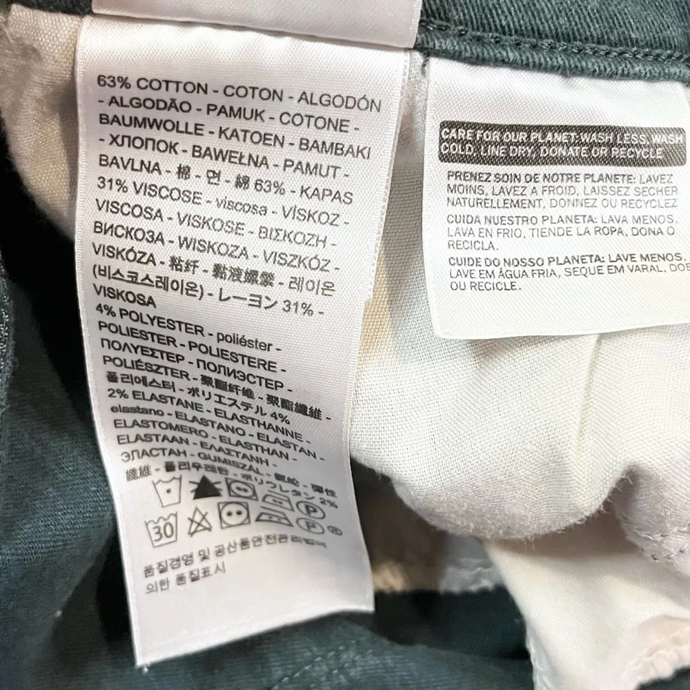 LEVI’S Women’s Mid Rise 505 Straight Leg Hunter Green Denim Jeans 27 - Image 11