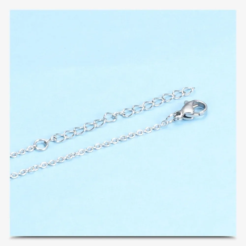 NEW 18k Gold Plated White Ceramic Bezel Set Diamond Pendant‎ Necklace, 18-20” - Image 9