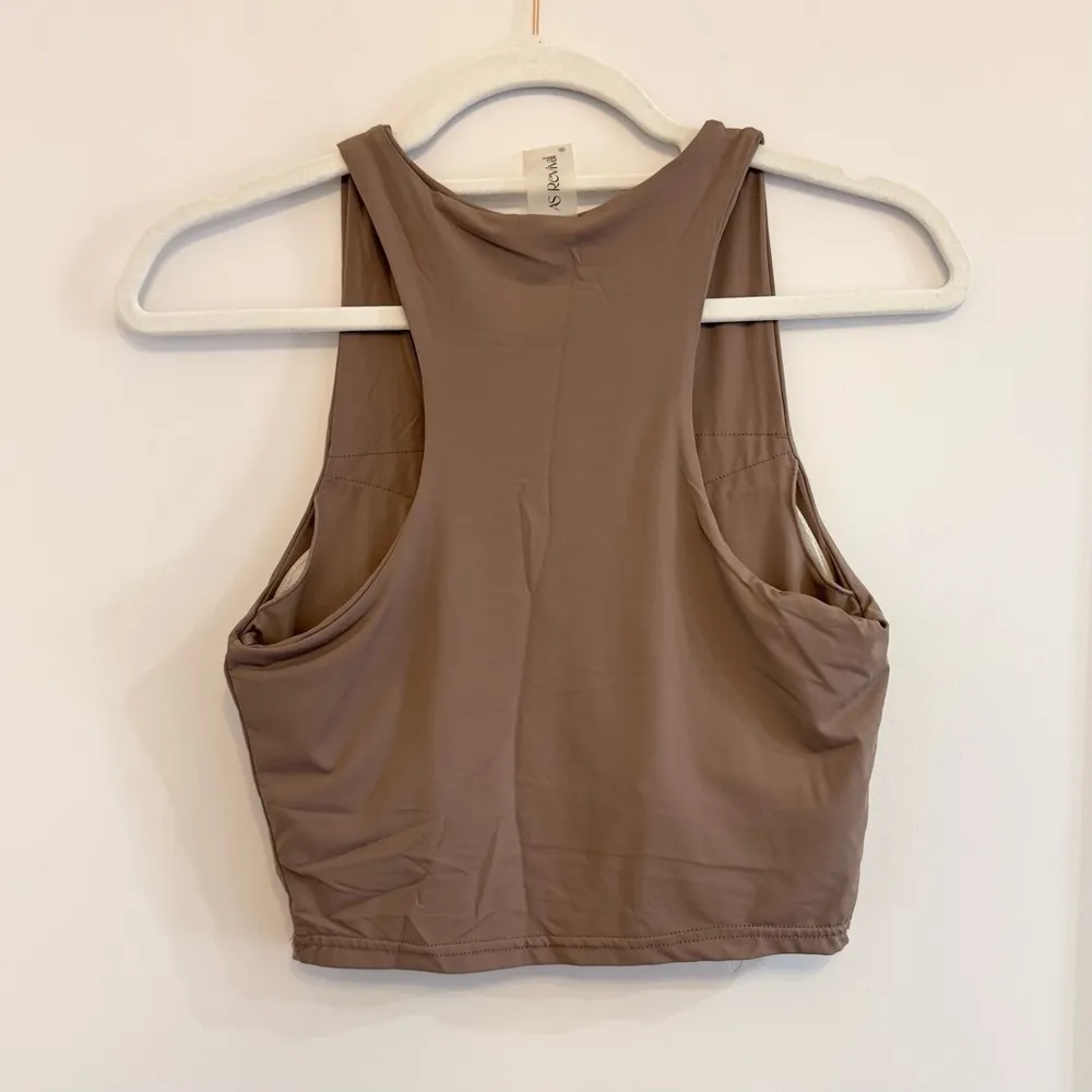 Altar'd State Brown Athletic Crop Tank Top - Image 2