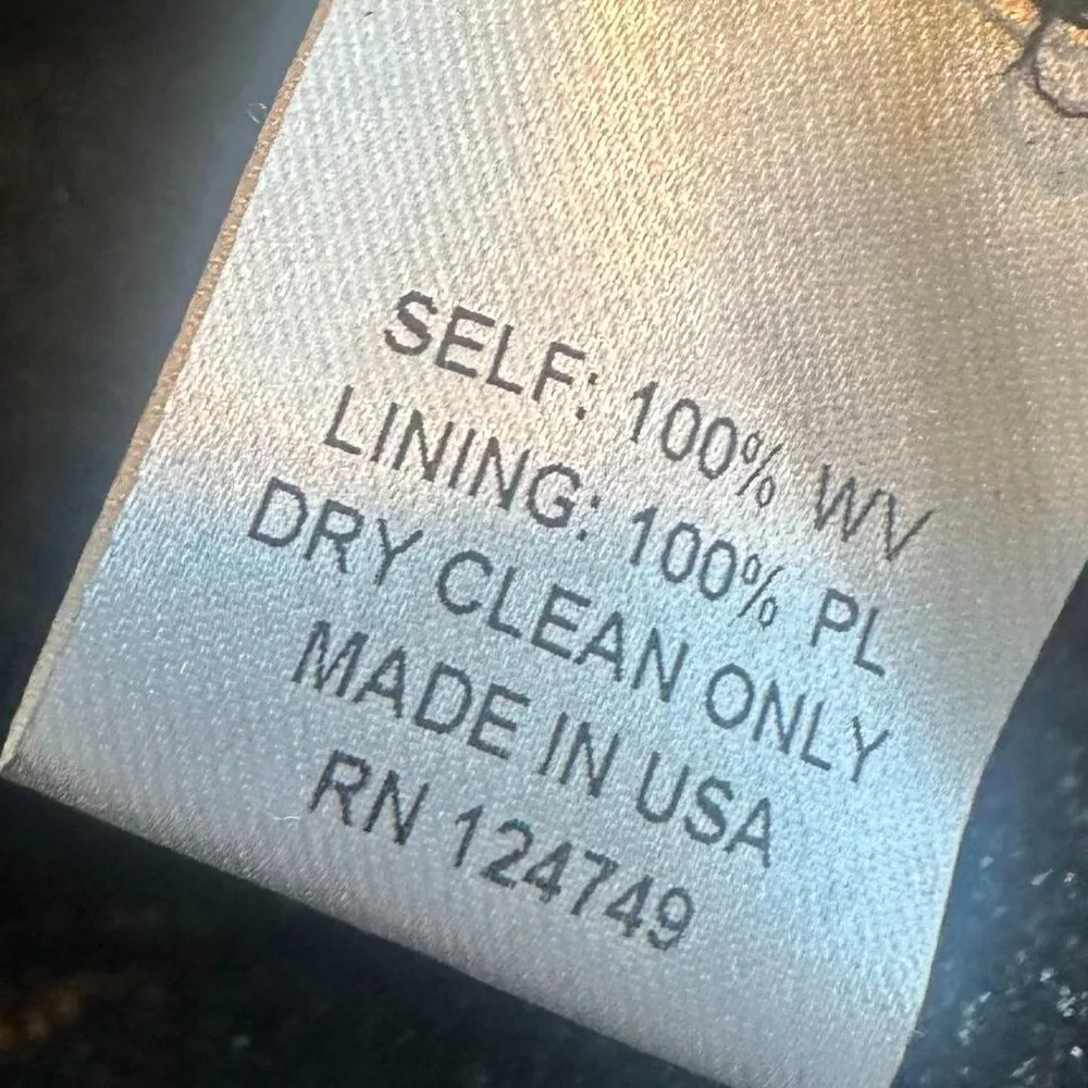 Mara Hoffman Virgin Wool Cropped Moto Jacket Sparkle Asymmetrical Size 2 Women's - Image 11