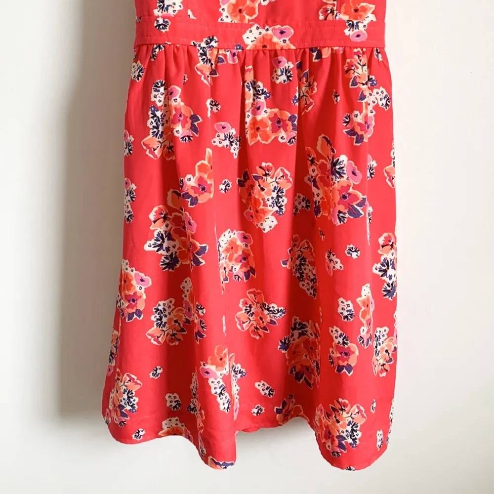American Eagle Red Floral Mini Dress Y2K - Image 4