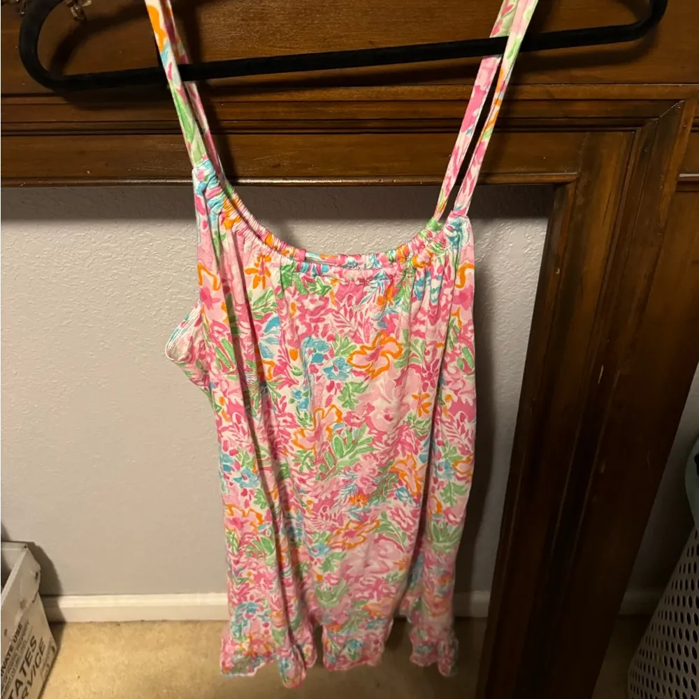 Ralph Lauren Pink and Orange Ruffled Camisole - Image 2