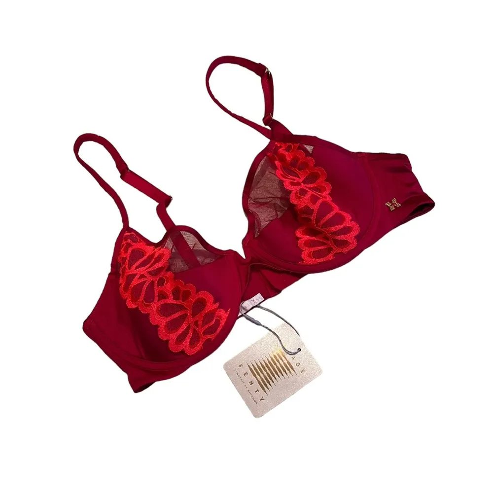 NWT, Savage x Fenty Goji Berry Red/Pink Smash, Sz 36C - Image 5