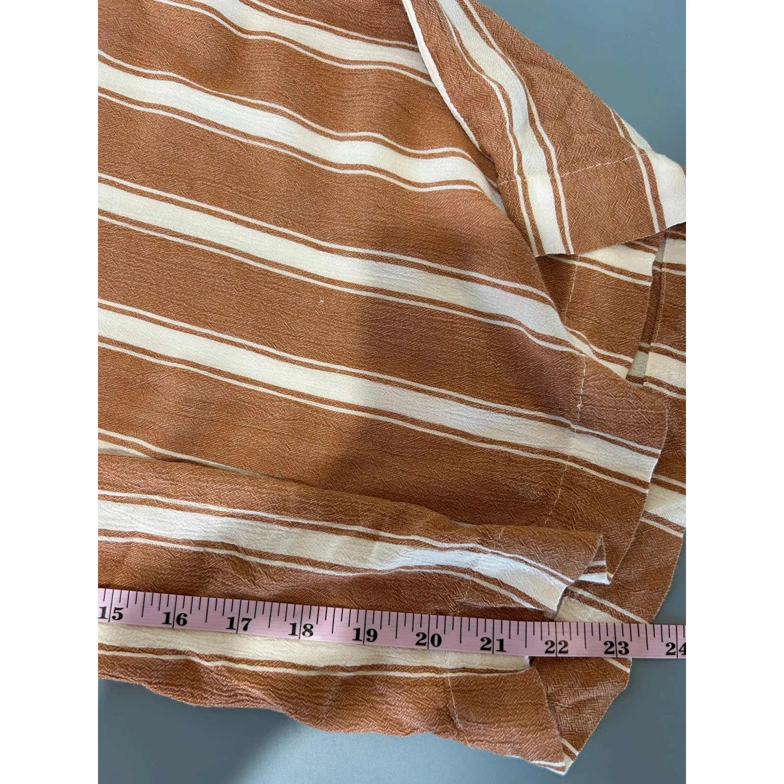 Intimately Free People Brown & White Striped Wide Leg Pants - S - Image 10