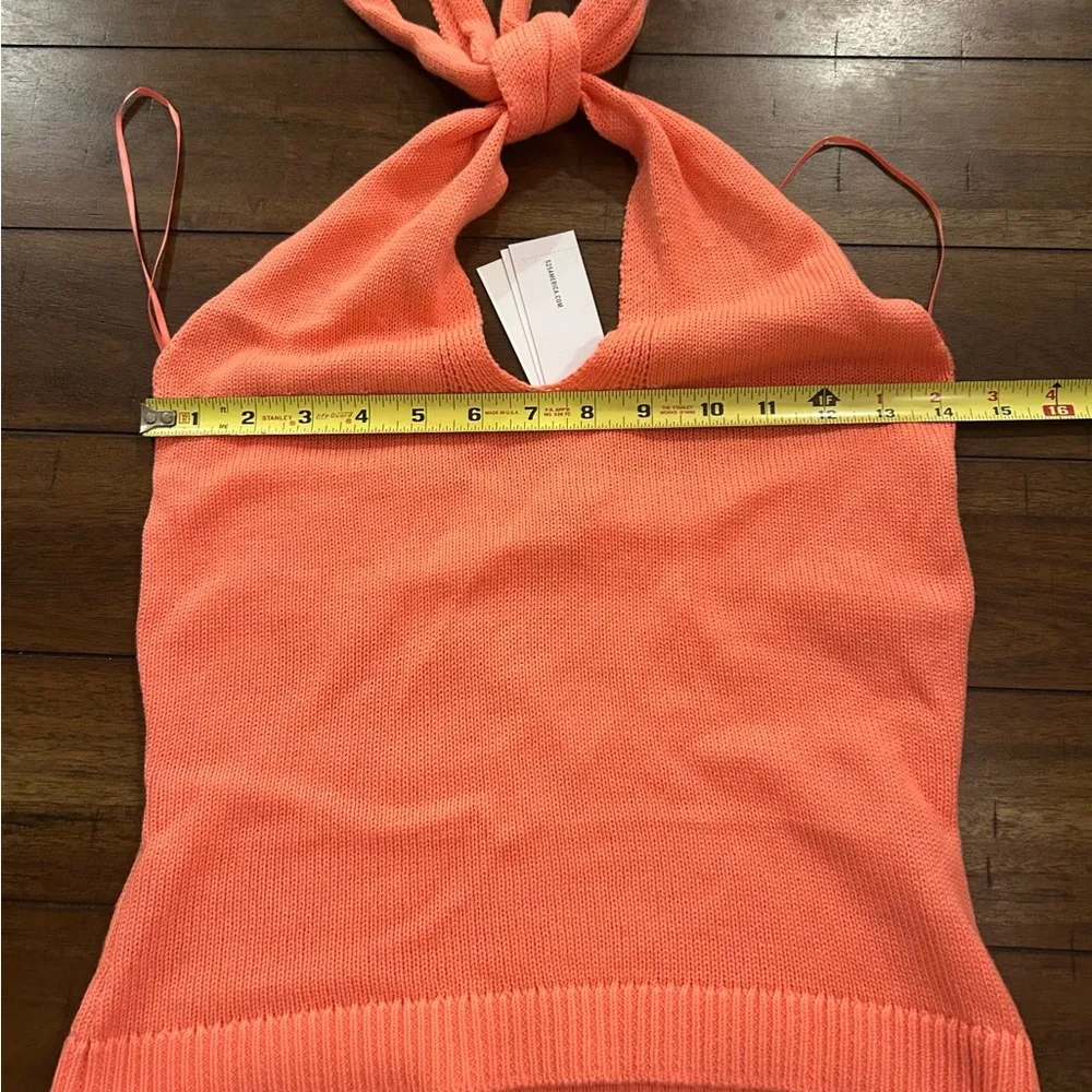 525 America Revolve Multi Wear Halter Top Pink Berry Size Medium NEW With Tags - Image 7