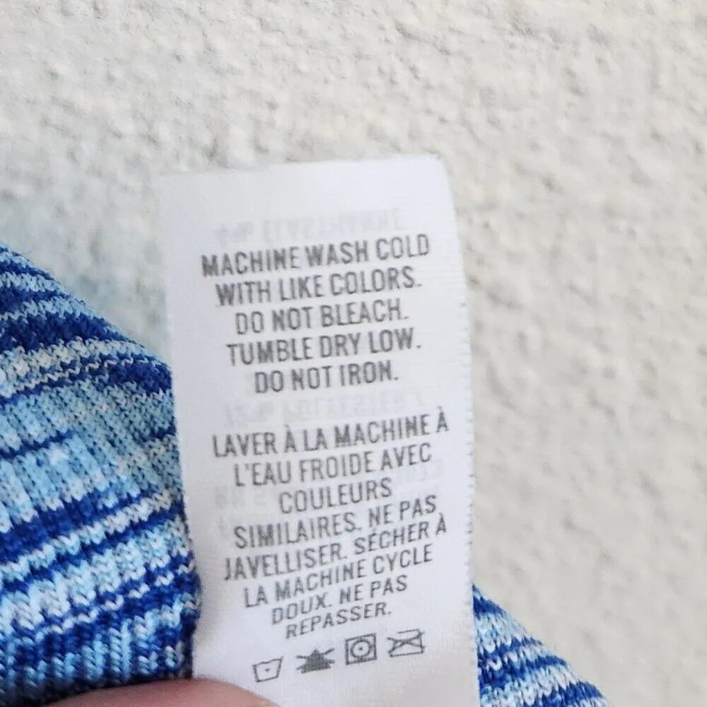 Aerie AE Chill Play Move Biker Shorts Marled Blue Space Dye 7.5 Inch Inseam NWT - Image 7