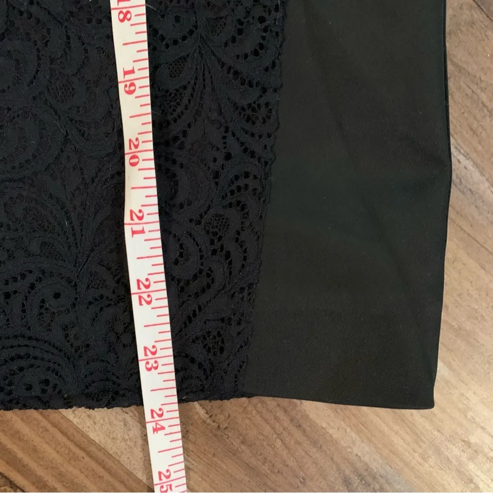 Nicole Miller Artelier Venice Lace Pencil Skirt Black Size 8 - Image 6