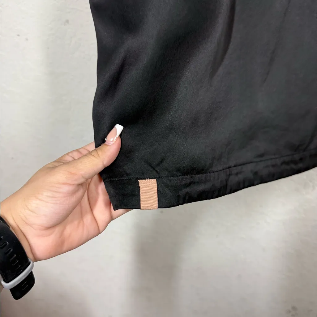 Lunya Washable Silk Long Sleeve Top Size Small Black - Image 6