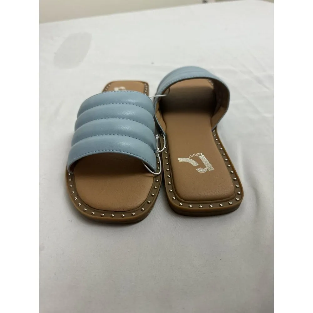 Report Rosalee Women's Slip On Slides Sandals Sku 2399 Color Blue Sz 5.5 Sku 23 - Image 10