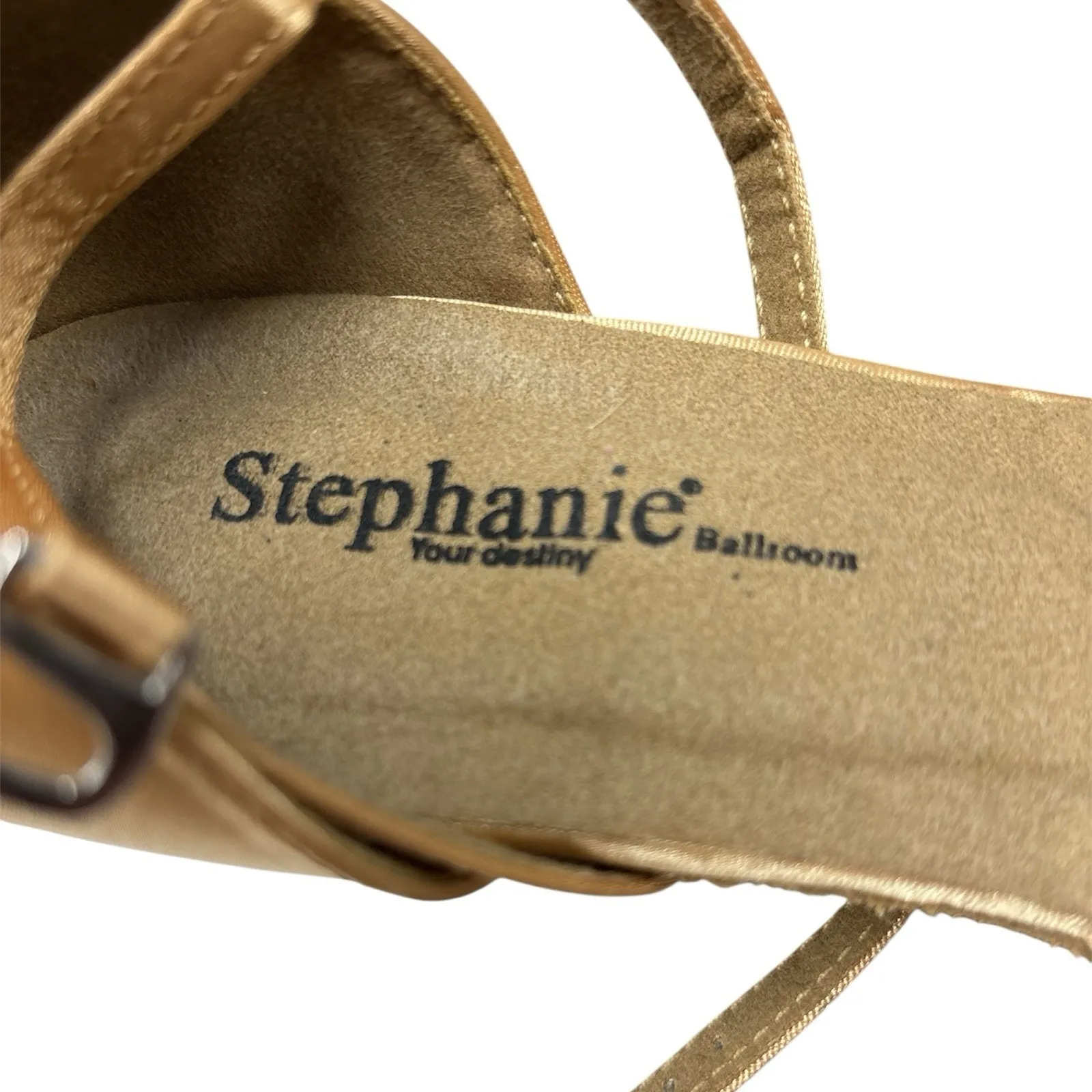 Stephanie Ballroom Shoes Gold Size 9 - Image 9