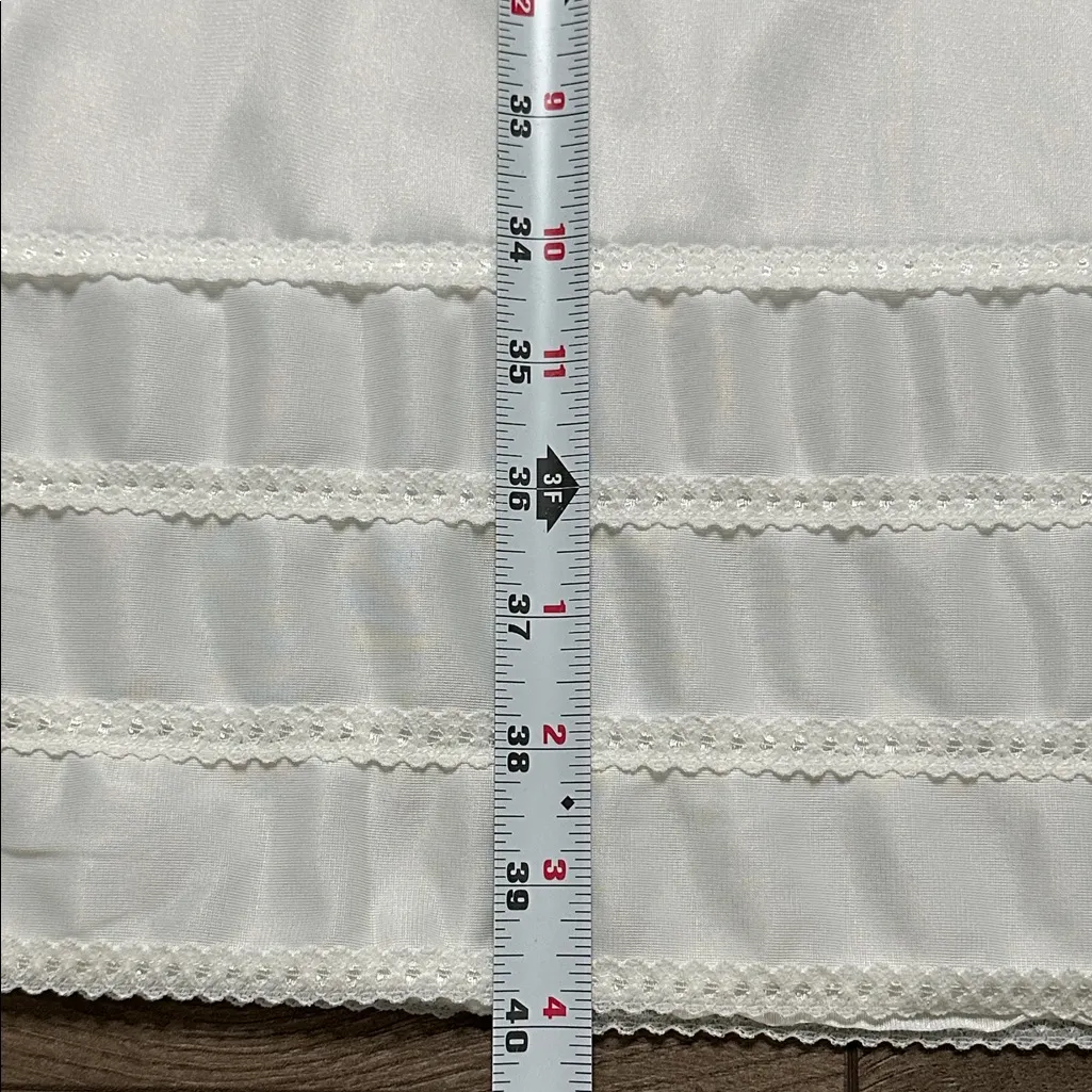 Vintage‎ Lorraine Cut Ups Adjustable Hem White Half Slip Size Small - Image 7