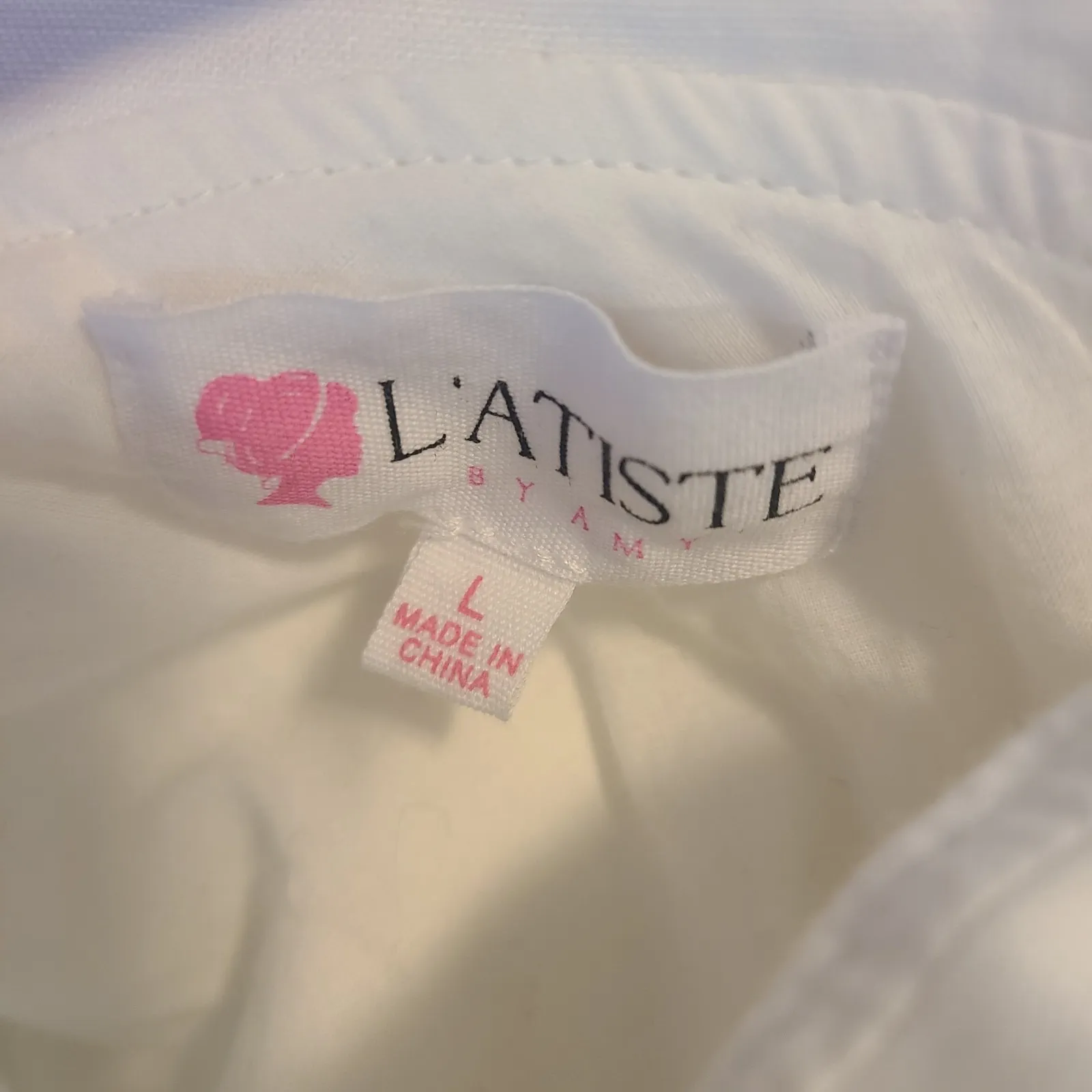 L'Atiste by Amy White One Shoulder Grecian Goddess Asymetrical Dress Size L Size L - Image 8