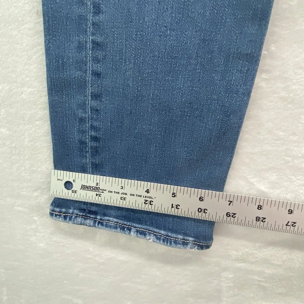 BKE Jeans Womens Size‎ 29x31.5 Blue Denim Stella Straight Casual distressed - Image 7