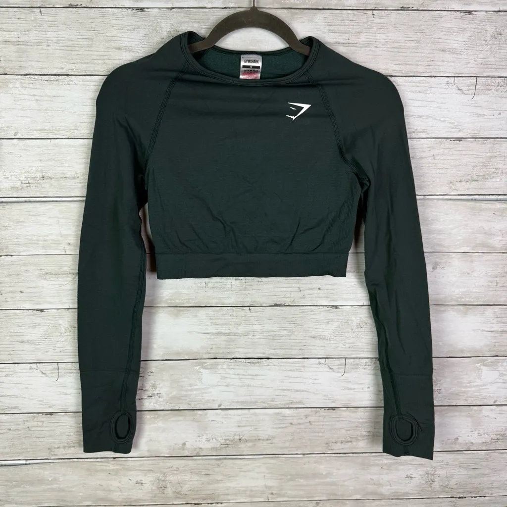 Gymshark Vital Long Sleeve Crop Top Size Medium - Image 2