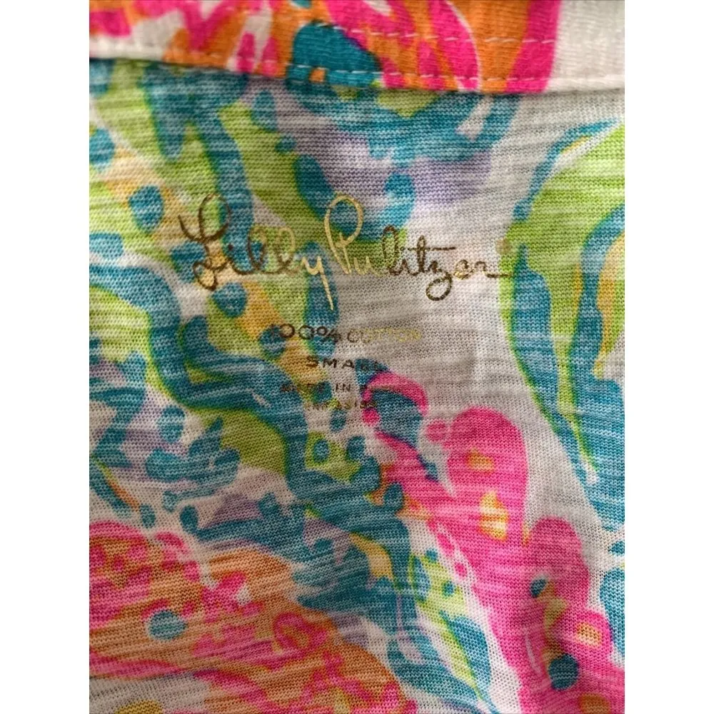 Lilly Pulitzer Arya Tank Top Resort White Casa Marina Small New RARE GORGEOUS - Image 8