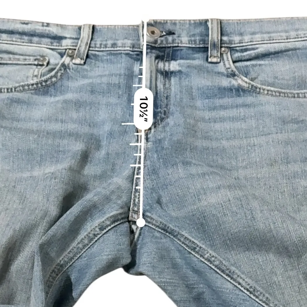 Rag & Bone Halsey Dre Capri Distressed Jeans Size 29‎ Light Wash Frayed Hem - Image 9
