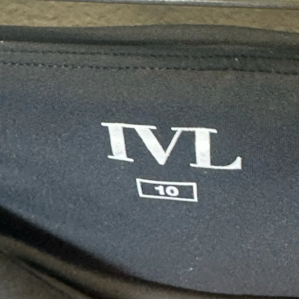 IVL Collective Women's High Waisted Rainbow Striped‎ Leggings Size 10 Black - Image 4