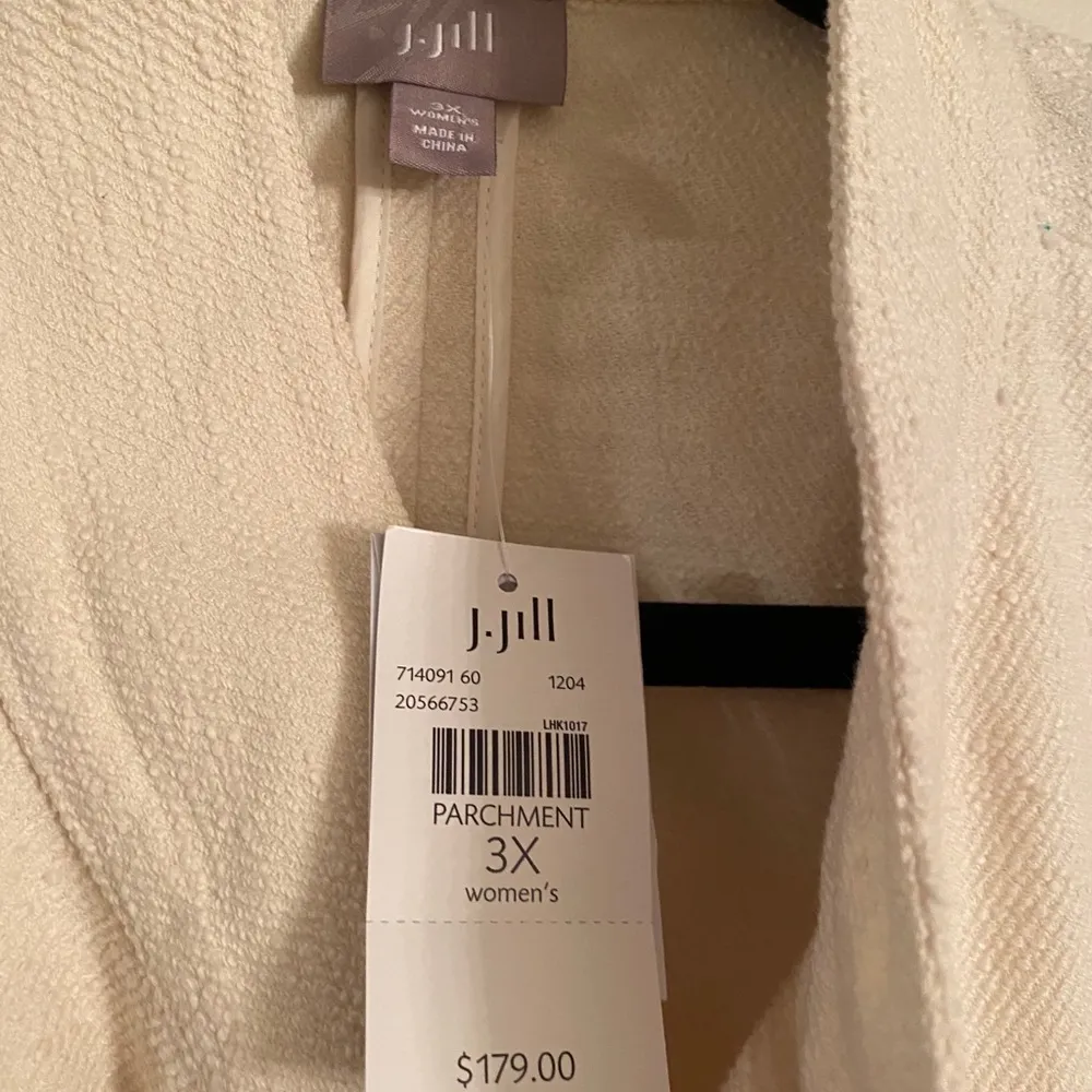46. NWT J. JILL PARCHMENT Cream Oversized Jacket - Image 6