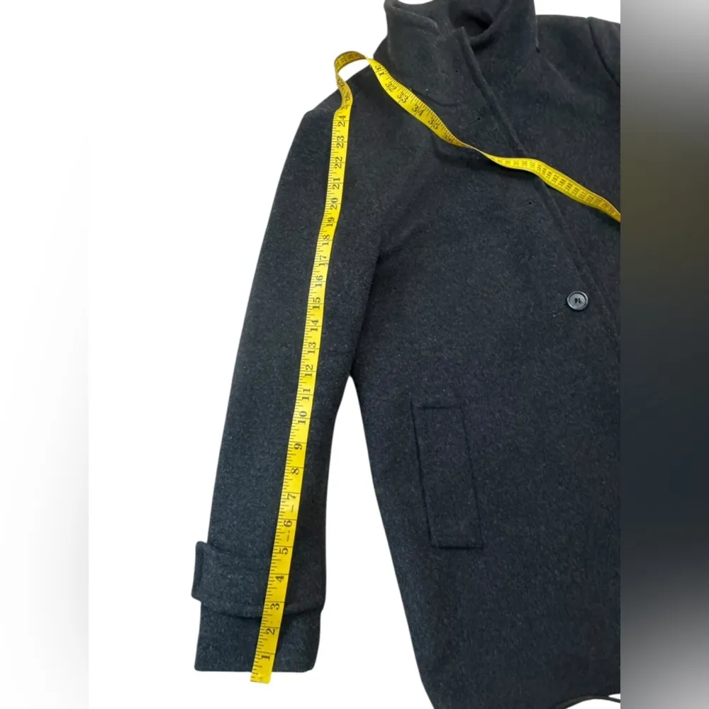 Lauren Ralph Lauren Vintage Jacket Black Button Up Wool Blend Coat Size Medium - Image 14