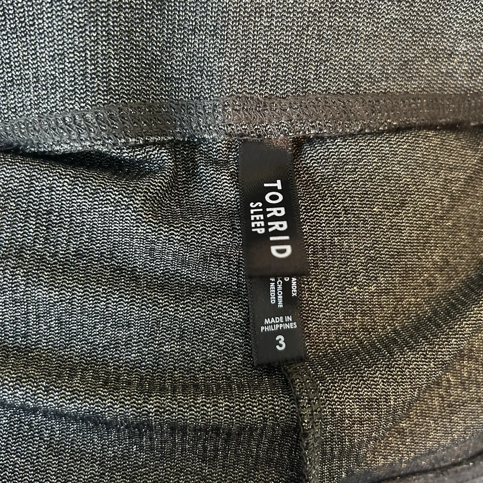 Torrid Sleep Size 3 Women's Pajamas Pants Jogger Black Gold‎ Holiday Festive - Image 6