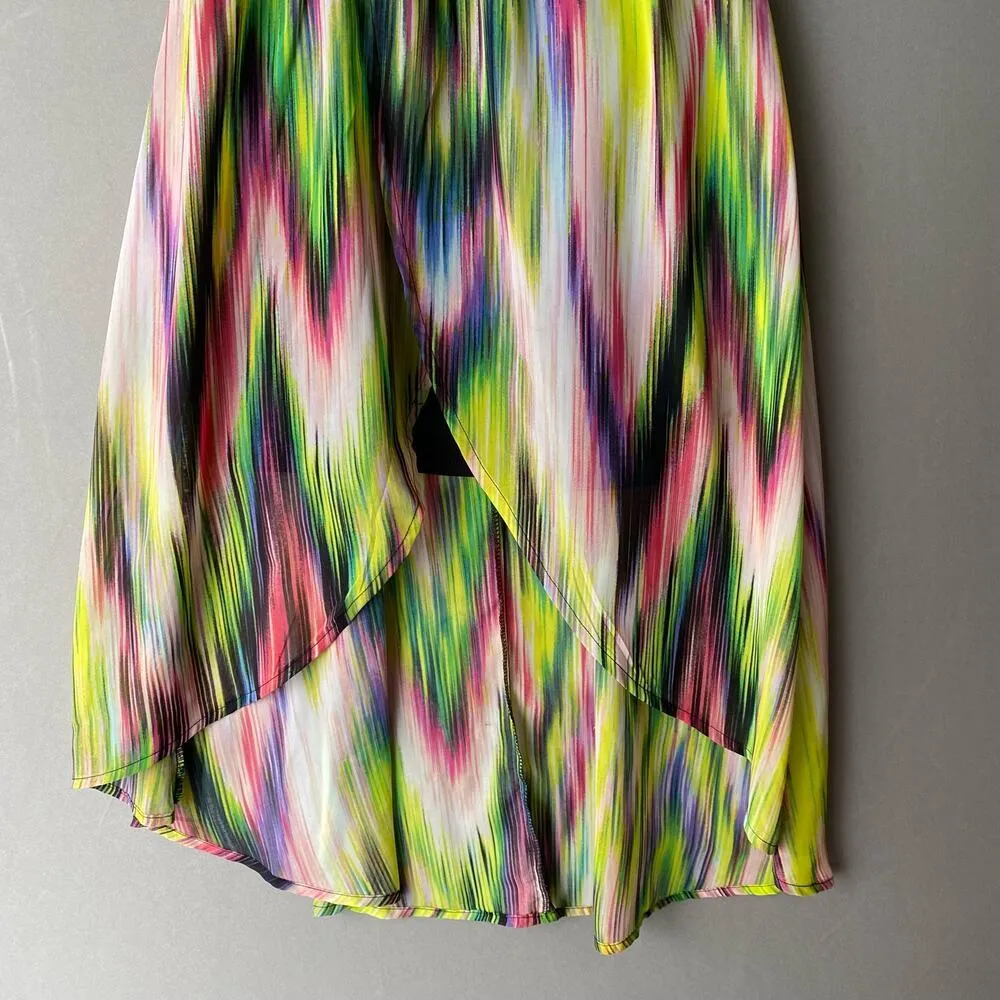 Fire Los Angeles‎ sz S spaghetti strap bustiers multicolored midi dress - Image 3