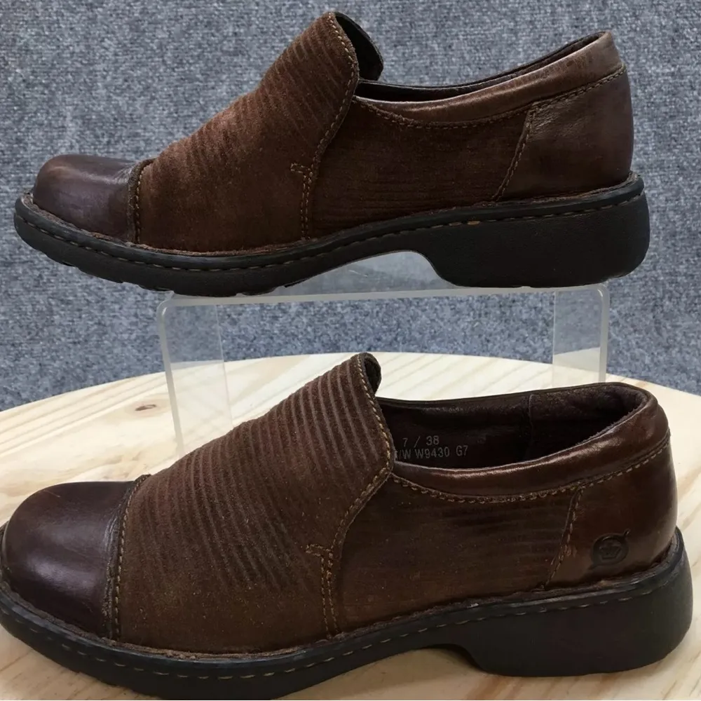 Born Brown Leather Shoes Size 7 - Image 2