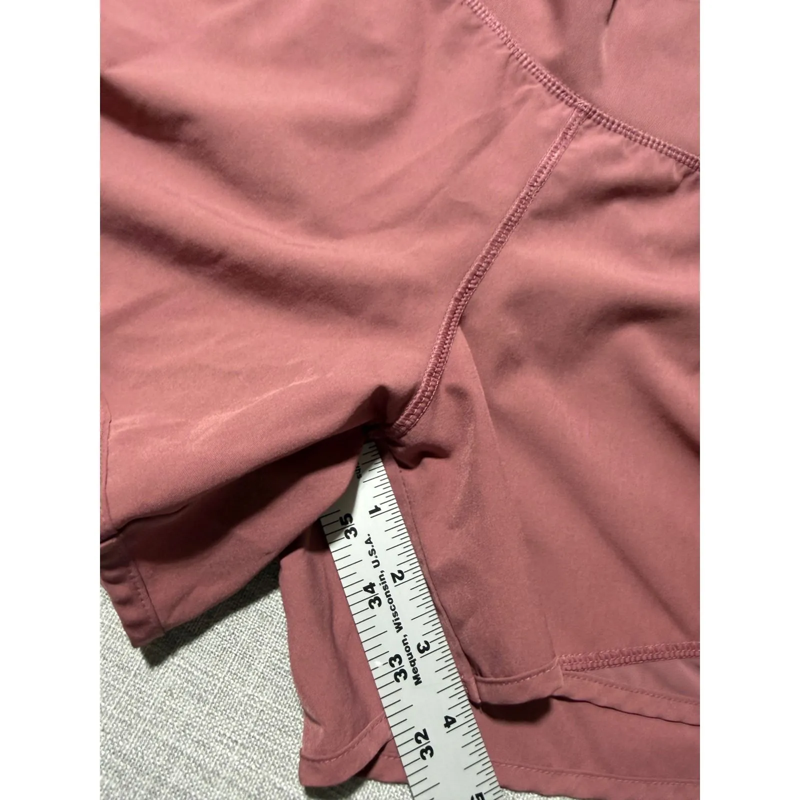 Old Navy Active Pink Athletic Shorts Women's Size Medium High Waisted Workout - Image 3