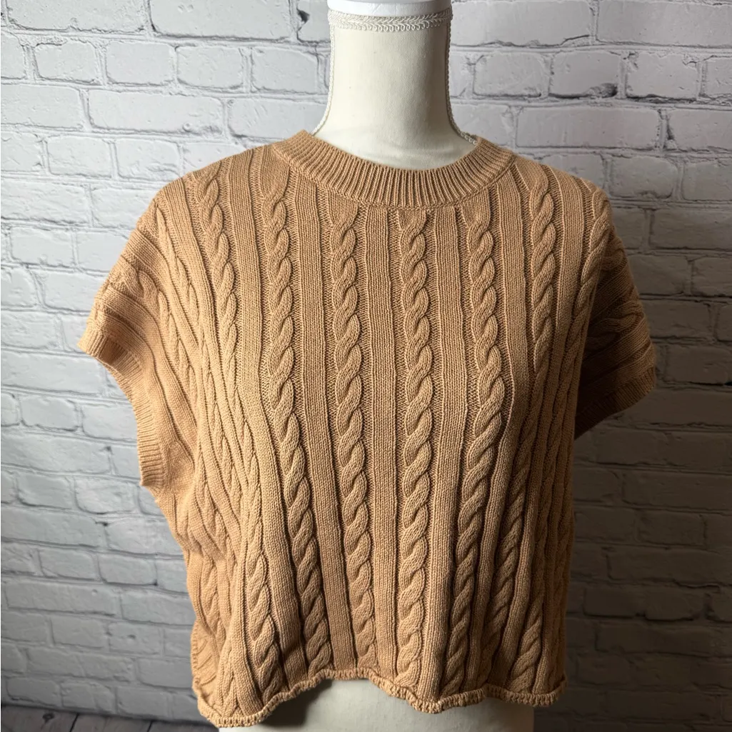Olivaceous Brown Knit Sweater size large - Image 7