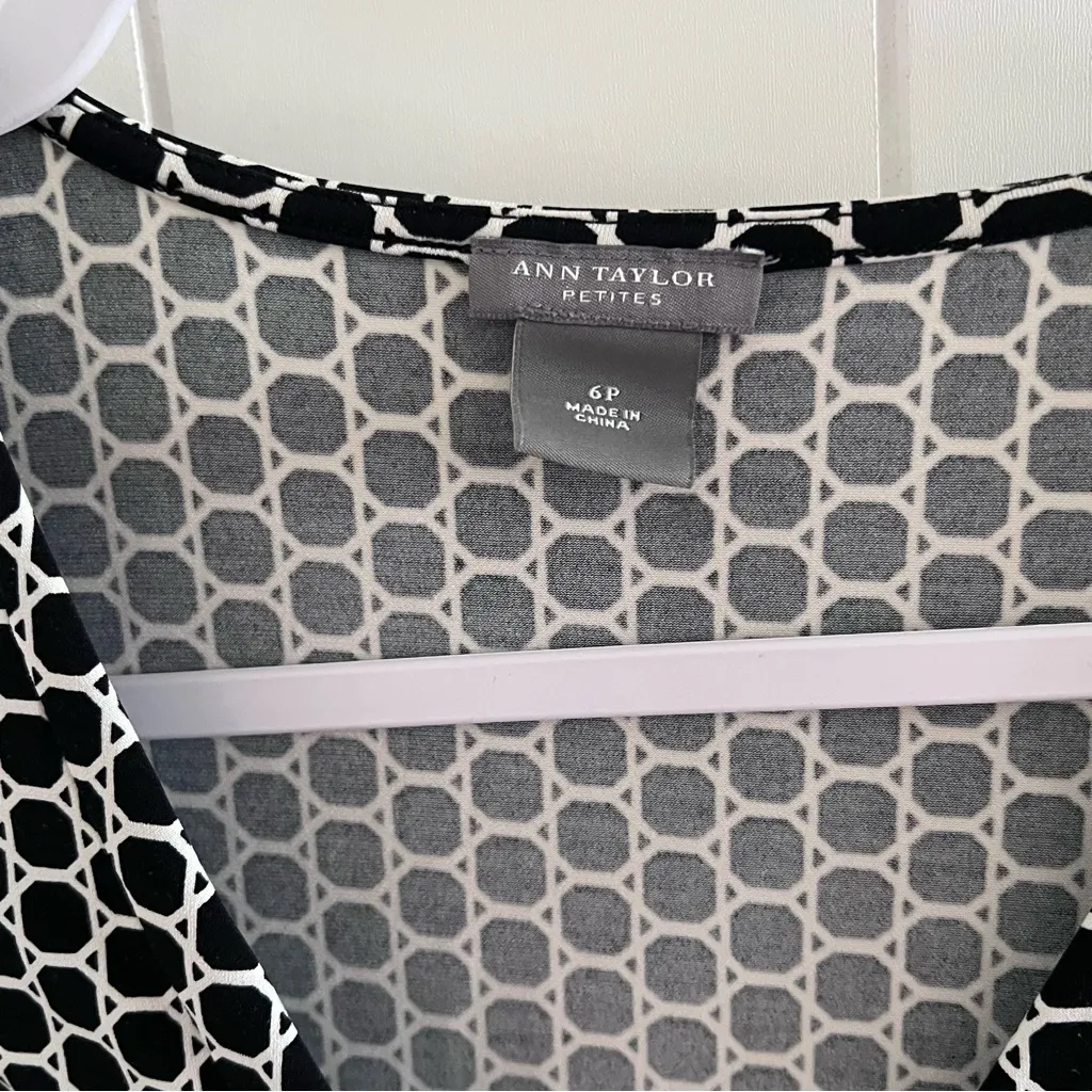 Ann Taylor Monochrome Geometric Dress - Image 2