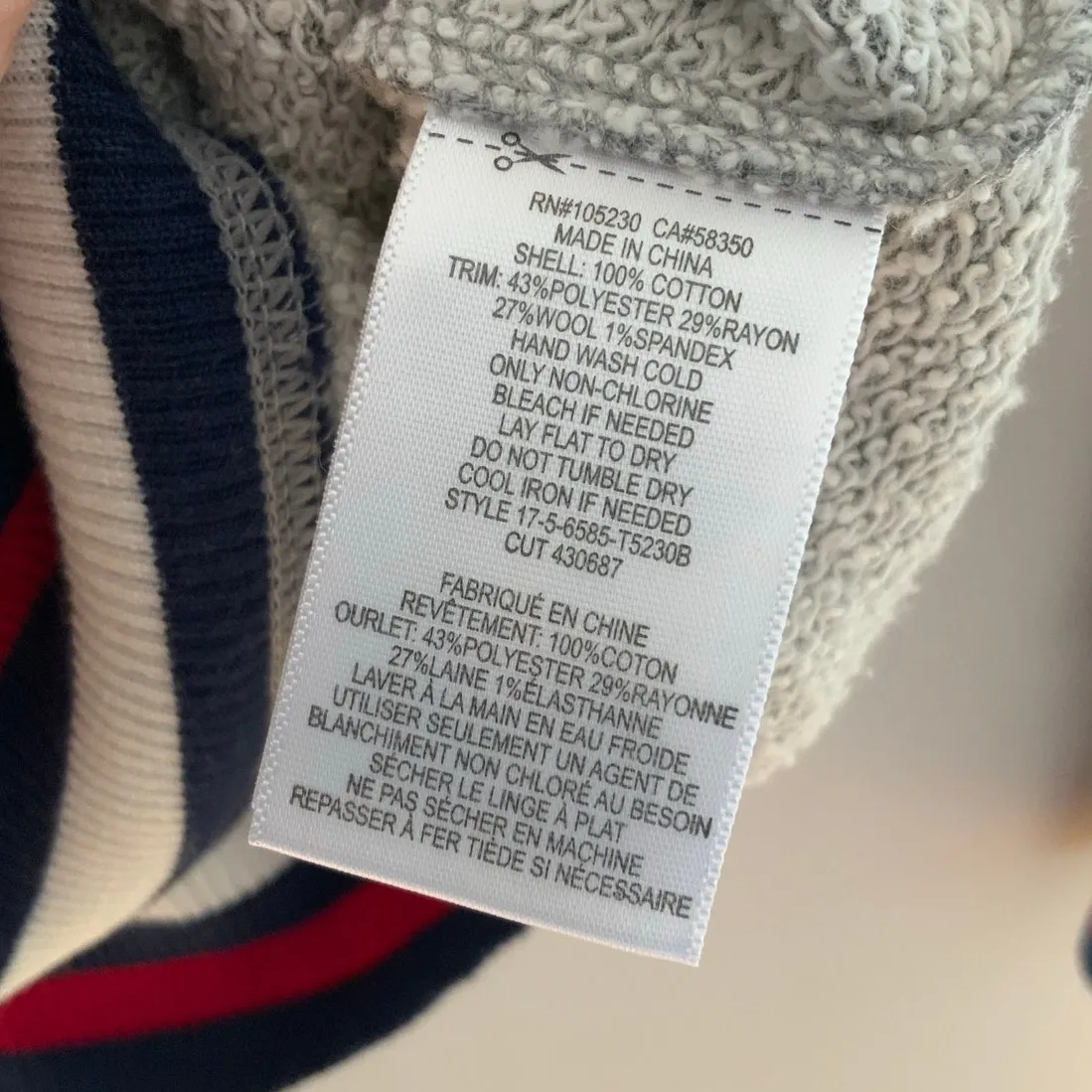 Joie Grey light weight grey sweatshirt size small - Image 3