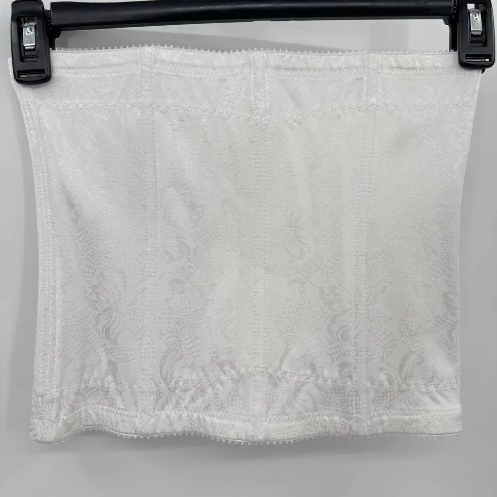 Flexees by Maidenform White Waist Corset Body Shaping Hook & Eye Closure Large - Image 2