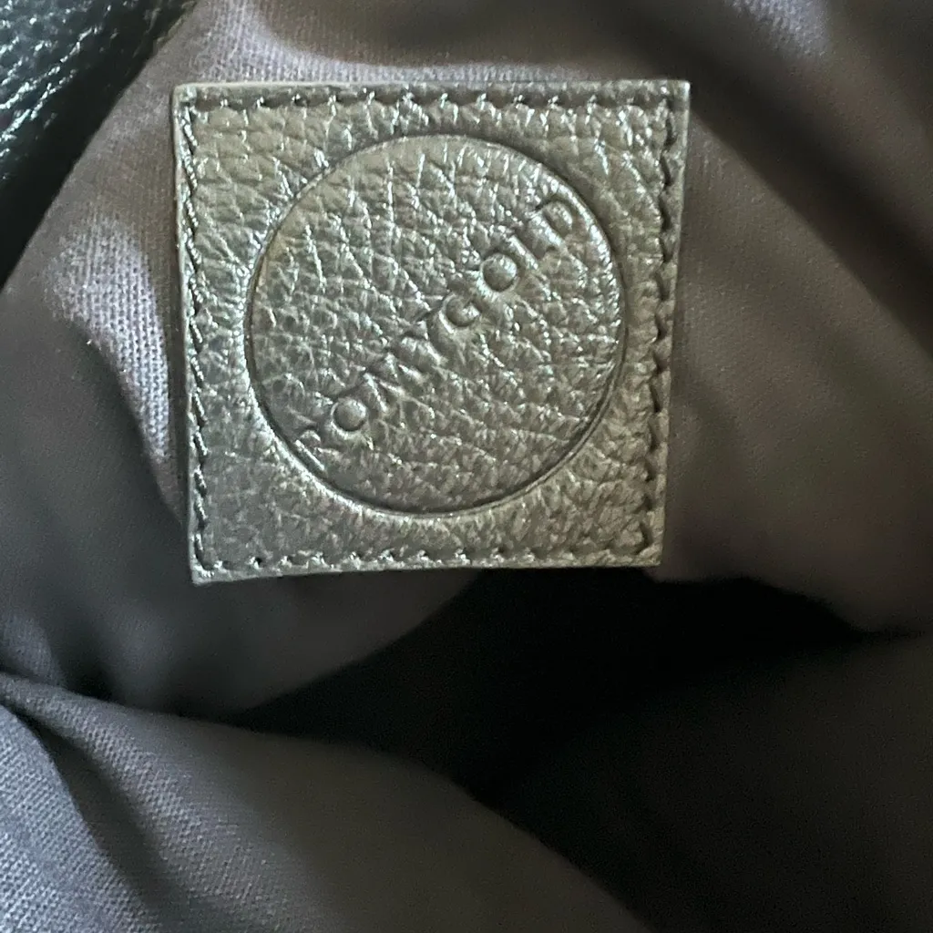 Romygold Black Clutch with Two Row Gold Stud Accents Women’s Purse Bag - Image 4