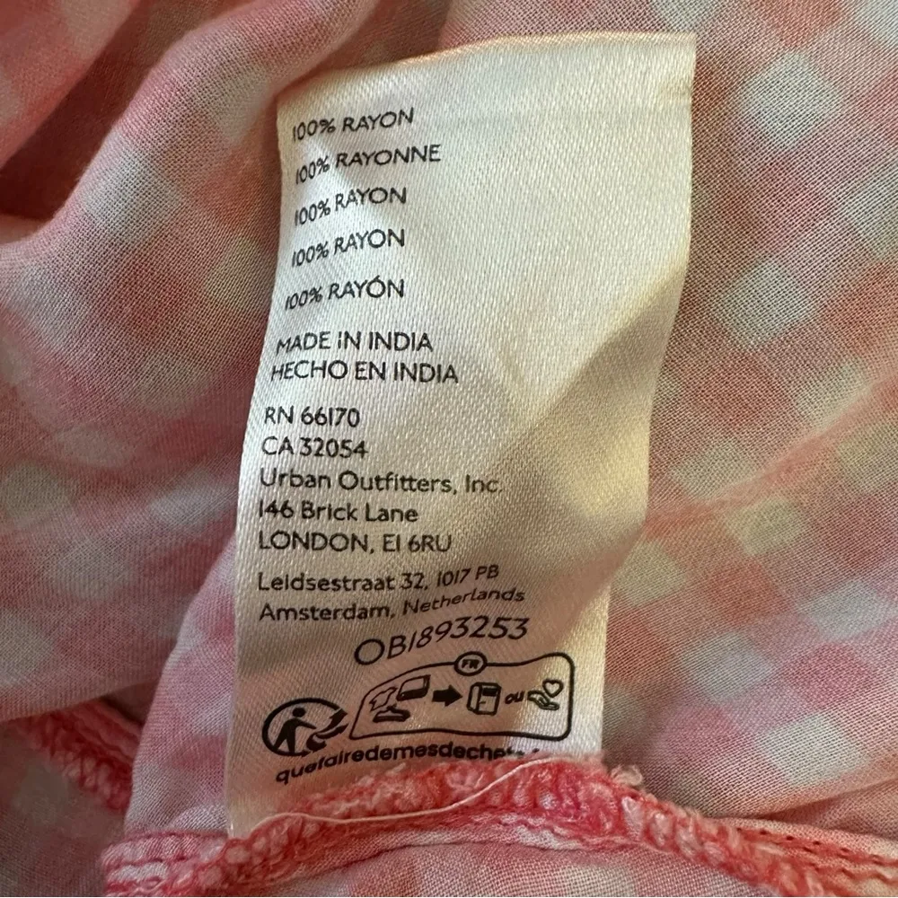 Free People Lemon Meringue Midi Maxi Dress Size Medium Picnic Summer Gingham - Image 9