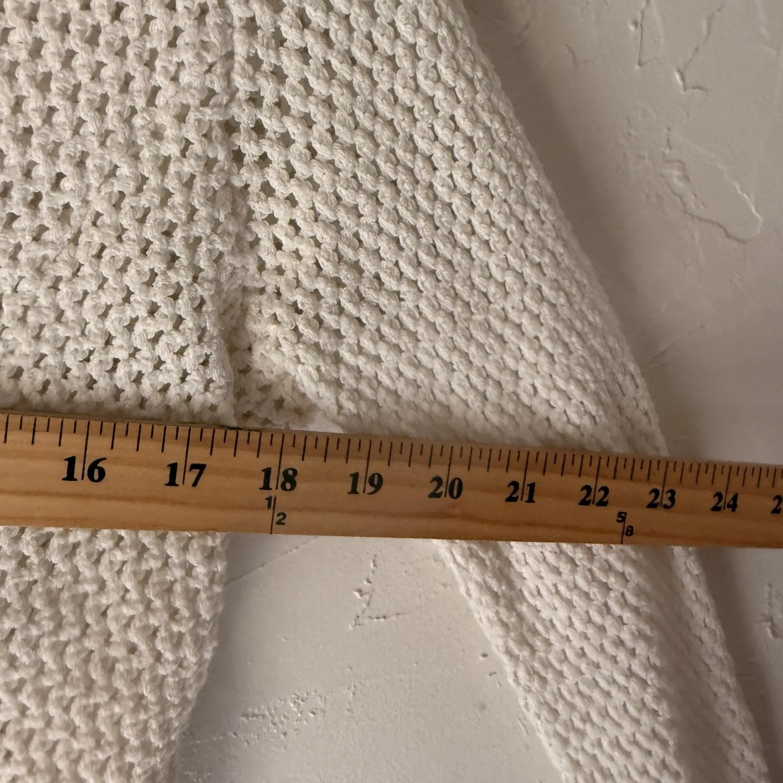 Erin London Y2k Sweater Medium White‎ Hooded Mesh Zip Up Knit Pockets Jacket White - Image 5