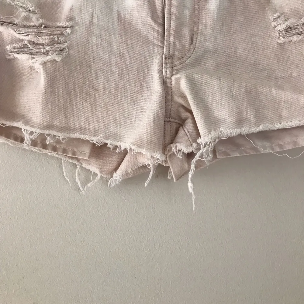 American Eagle AE Pink Tie Dye Hi Rise Shortie Ripped distressed jean shorts 8 - Image 98