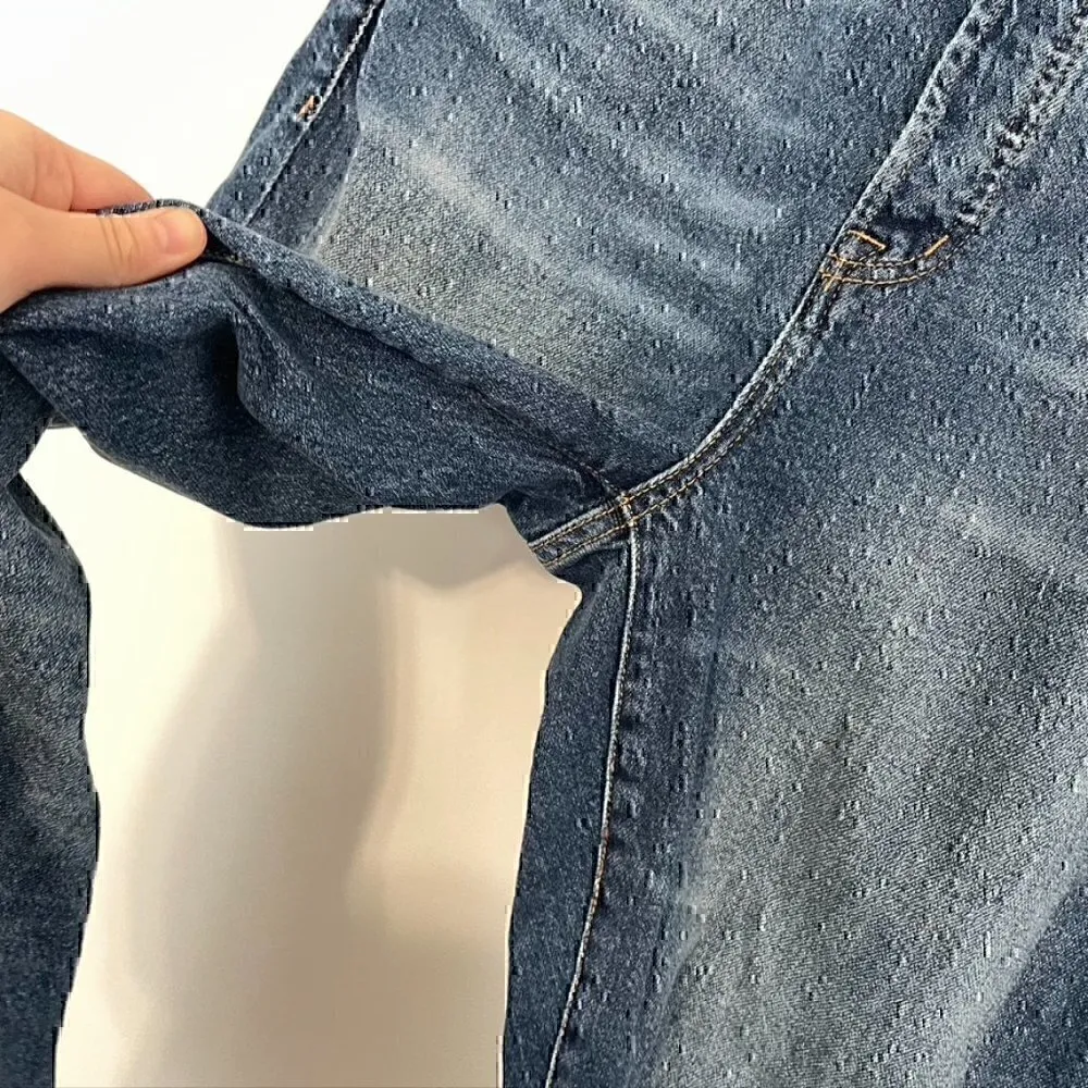 TORRID Plus Size Straight Classic Denim High Rise Studded Jean Cropped Ripped 10 - Image 7