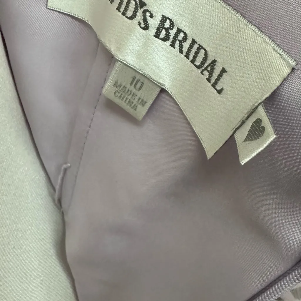 David’s Bridal sz 10 lavender long formal dress - Image 5