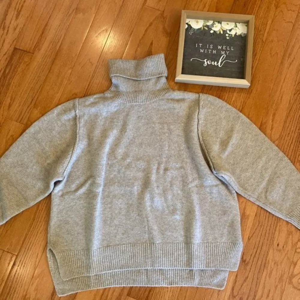 Max Studio Turtleneck Knit Pullover Sweater Oatmeal Cream Sz 2X NWT - Image 3