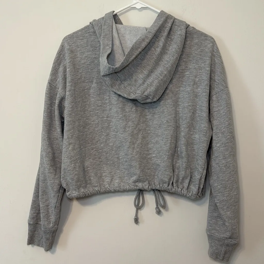 French Laundry Sport Women’s Gray Long Sleeve Athletic Hooded Pullover Medium‎ - Image 3