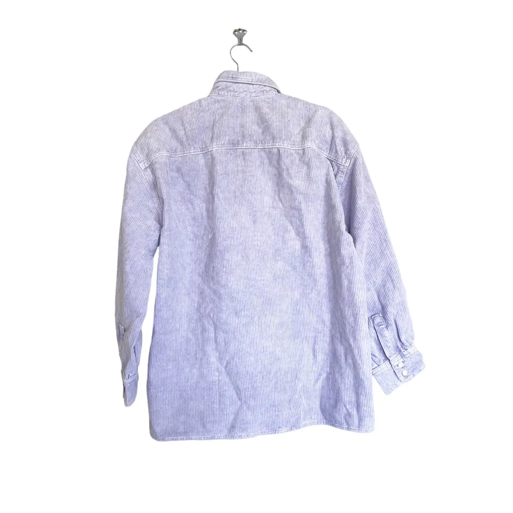 NWT LEVI'S - JOVI RELAXED SHIRT IN PURPLE GARMENT DYE - Image 12